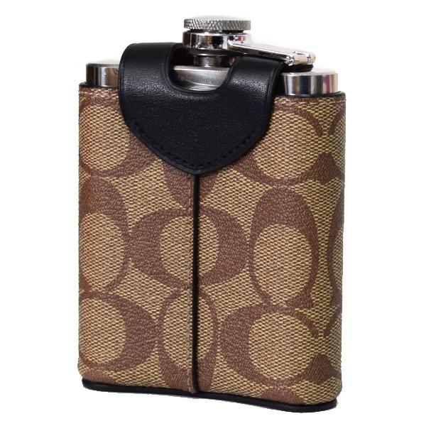 COACH（コーチ） 水筒 コーティングキャンバス レザー シグネチャー