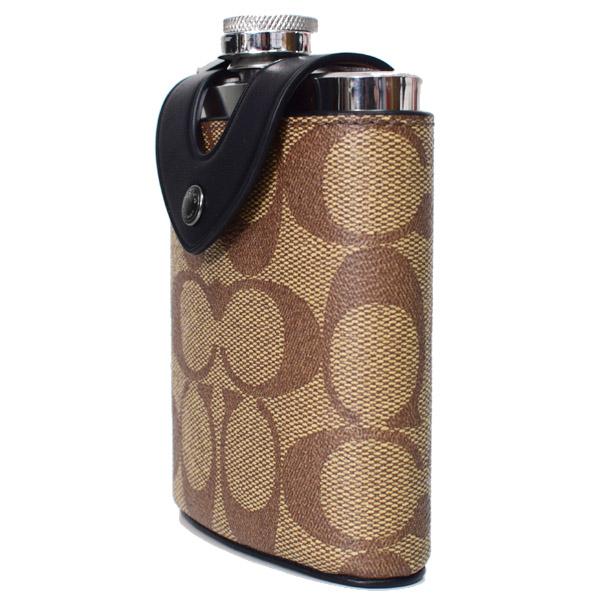 coach 水筒 COACH（コーチ） 水筒 コーティングキャンバス レザー シグネチャー