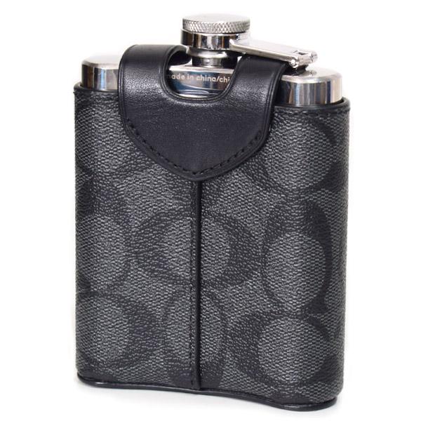 COACH（コーチ） 水筒 コーティングキャンバス レザー シグネチャー