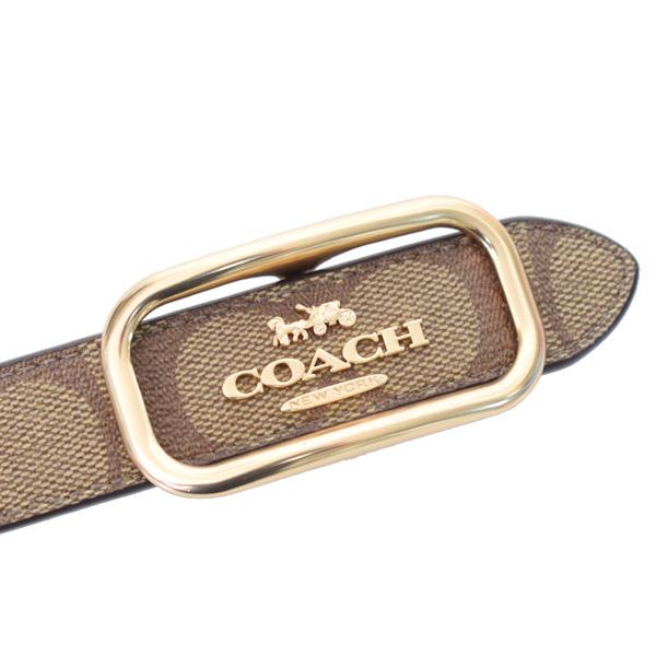 COACH（コーチ） ベルト コーティングキャンバス レザー シグネチャー
