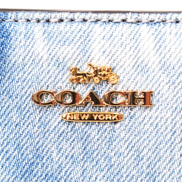 COACH（コーチ） 財布 デニム さくらんぼ レザー ロゴ チャーム