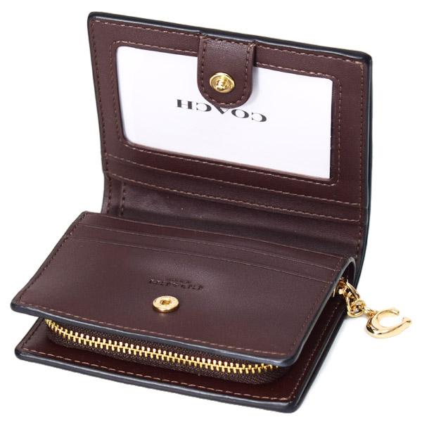 コーチCOACHダブルジッパーウォレット　キャンバス茶 COACH（コーチ） 財布 コーティングキャンバス レザー シグネチャー