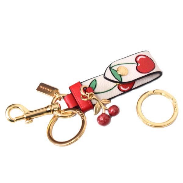 COACH（コーチ） キーホルダー レザー チェリー さくらんぼ トリガー