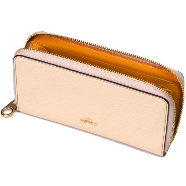 COACH（コーチ） 長財布 スヌーピー ぺブルレザー ピーナッツ コラボ