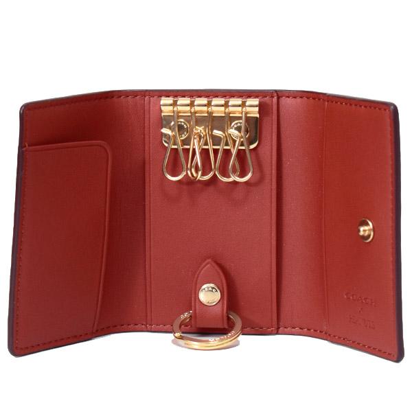 COACH コーチ キーケース スヌーピー ピーナッツ コラボ ウッド COACH コーチ キーケース スヌーピー ピーナッツ コラボ ウッド