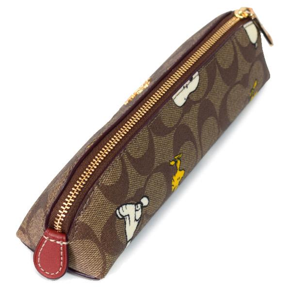 COACH コーチ ペンケース スヌーピー ピーナッツ コラボ ウッド COACH コーチ ペンケース スヌーピー ピーナッツ コラボ ウッド