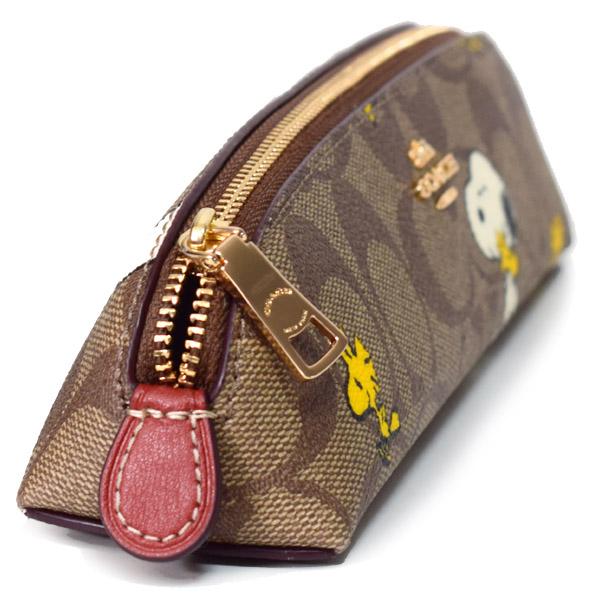 COACH コーチ ペンケース スヌーピー ピーナッツ コラボ ウッド COACH コーチ ペンケース スヌーピー ピーナッツ コラボ ウッド