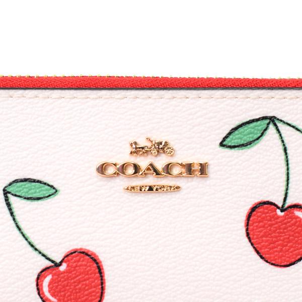 COACH コーチ 長財布 レザー チェリー さくらんぼ プリント ロゴ COACH コーチ 長財布 レザー チェリー さくらんぼ プリント ロゴ