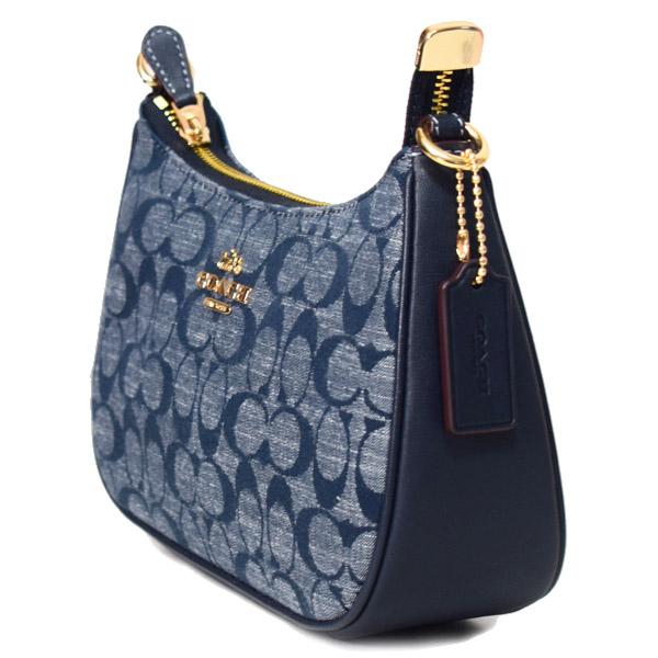 COACH（コーチ） バッグ シャンブレー レザー シグネチャー テリ ロゴ