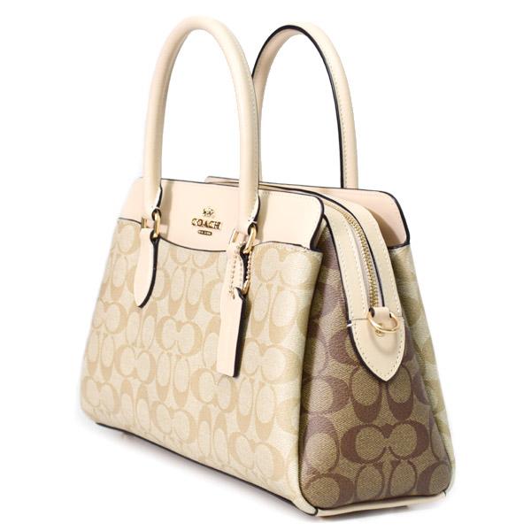 【美品】コーチ F12317 シグネチャー ハンドバッグ レザー キャンバス COACH（コーチ） バッグ コーティングキャンバス レザー シグネチャー