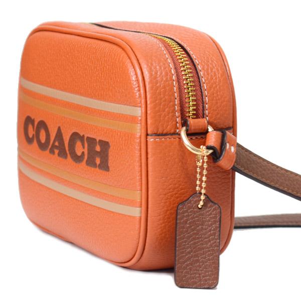 COACH（コーチ） バッグ レザー ロゴ ストライプ ミニ ジェイミー