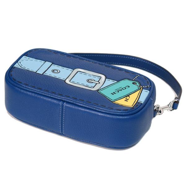 COACH コーチ ジェイミー ポーチ　ハンドバッグ トロンプルイユ　R COACH（コーチ） バッグ ぺブルレザー ジェイミー リストレット