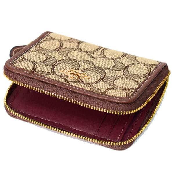 COACH（コーチ） 財布 ジャガード レザー シグネチャー ロゴ スモール