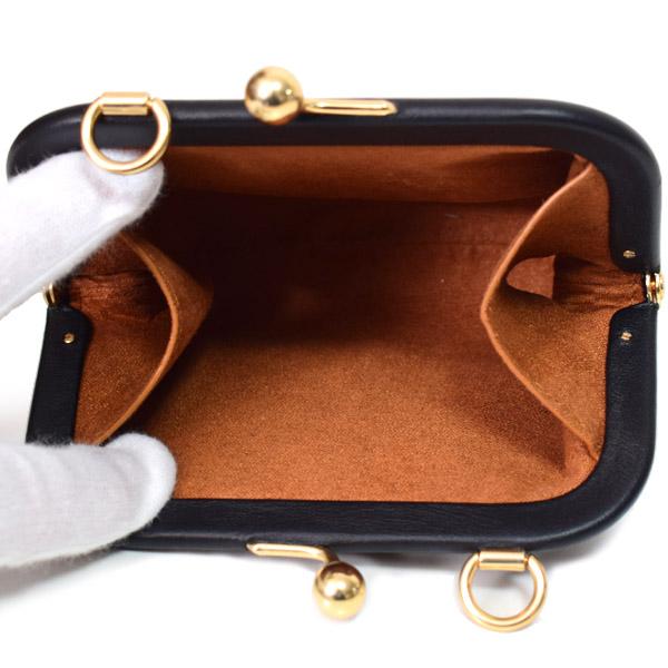 COACH（コーチ） カードケース ぺブルレザー ロゴ キスロック がま口