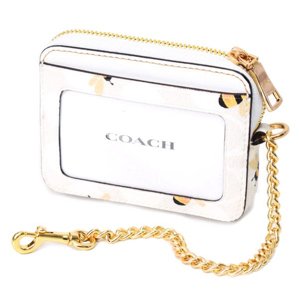 COACH（コーチ） カードケース レザー シグネチャー ハニービー 蜂