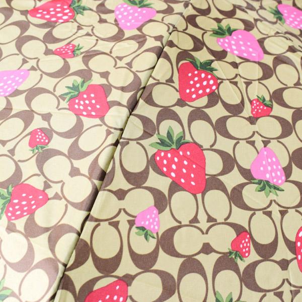 COACH（コーチ） 傘 シグネチャー ストロベリー 苺 いちご ロゴ ミニ