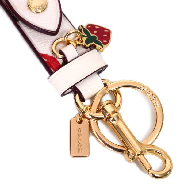 COACH（コーチ） キーホルダー レザー ストロベリー 苺 トリガー