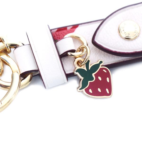 COACH（コーチ） キーホルダー レザー ストロベリー 苺 トリガー