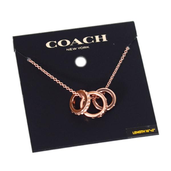 COACH（コーチ） ネックレス シグネチャー ストーン ロンデル リング 