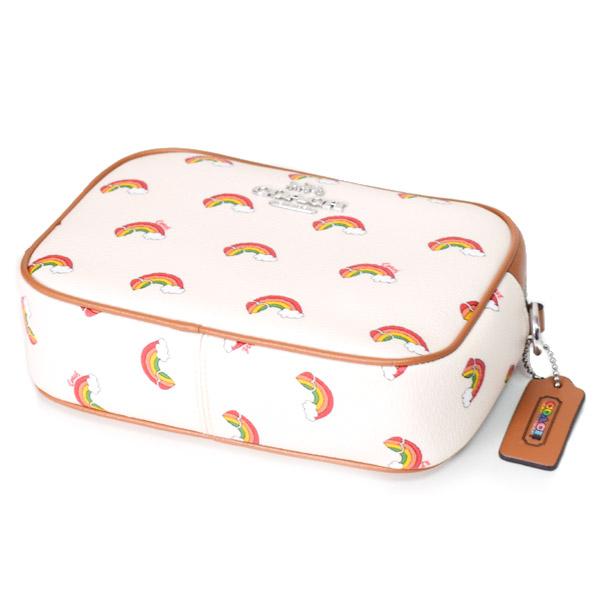 未使用保管品✨コーチ レザー×PVC 2way ショルダーバッグ ローアン 虹色 美品✨️コーチ 2way ショルダーバッグ レインボー PVC レザー