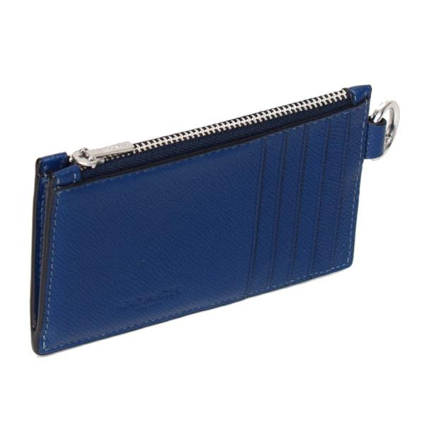 COACH（コーチ） メンズ カードケース レザー ジップ Dカン Dリング