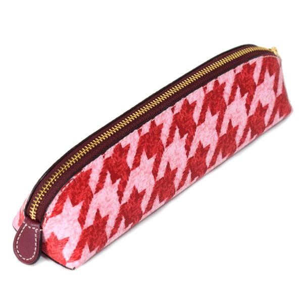 COACH（コーチ） ペンケース レザー 千鳥格子 千鳥柄 ロゴ ハウンズ