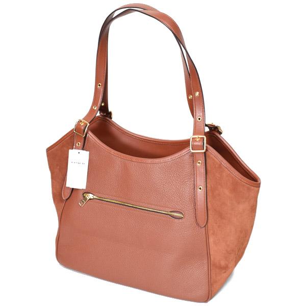 COACH（コーチ） バッグ ぺブルレザー スエード メドウ ロゴ ジップ 