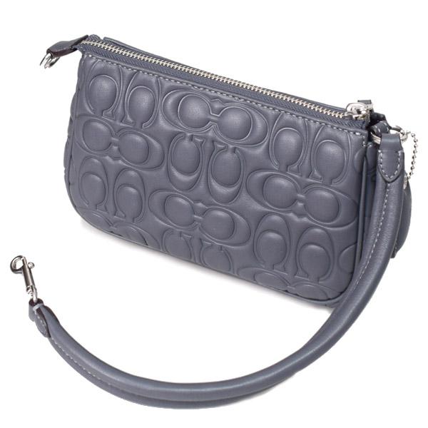COACH（コーチ） マルチポーチ スムースレザー シグネチャー 型押し