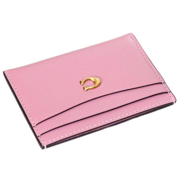 COACH ピンク  カード ケース COACH（コーチ） カードケース レザー エッセンシャル C ロゴ カード