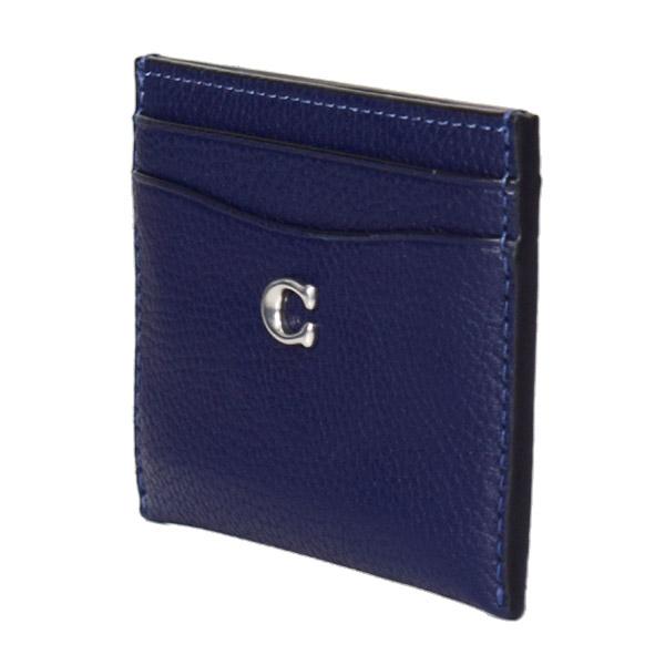 COACH（コーチ） カードケース ぺブルレザー C ロゴ カードケース