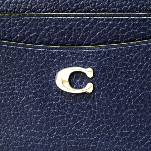 COACH（コーチ） カードケース ぺブルレザー C ロゴ カードケース