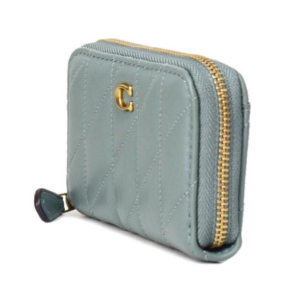 COACH（コーチ） カードケース レザー キルティング ピロー ロゴ