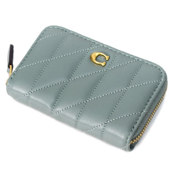 COACH（コーチ） カードケース レザー キルティング ピロー ロゴ
