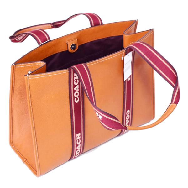COACH（コーチ） バッグ ぺブルレザー スミス ラージ トート ロゴ