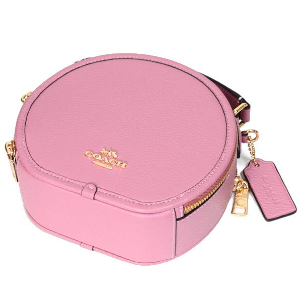 COACH（コーチ） バッグ ぺブルレザー キャンティーン ロゴ 丸型