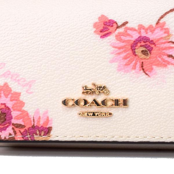 COACH（コーチ） キーケース コーティングキャンバス レザー フラワー
