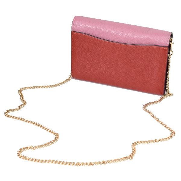 COACH（コーチ） バッグ ぺブルレザー レミ カラーブロック チェーン
