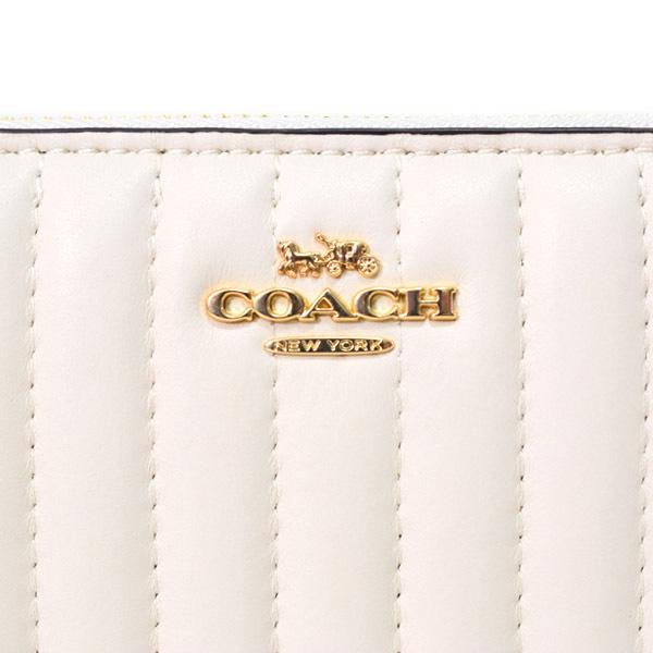 COACH（コーチ） 長財布 ナッパレザー リニア キルティング ロゴ
