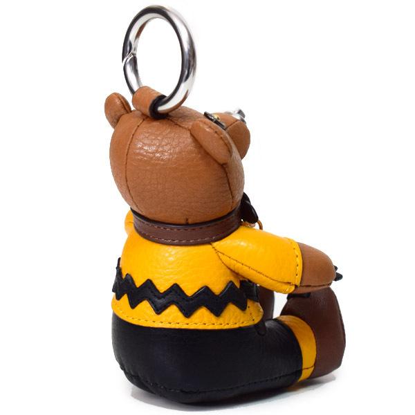 COACH（コーチ） キーホルダー ぺブルレザー スムースレザー