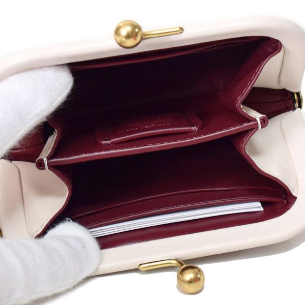 【美品】COACH てんとう虫 がま口 ケース ブラック COACH（コーチ） カードケース カーフレザー てんとう虫 花柄 がま口