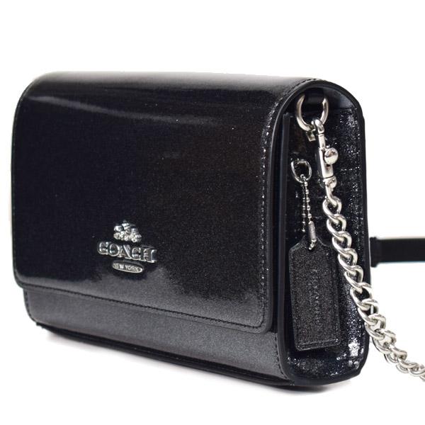 COACH（コーチ） バッグ パテントレザー グリッター ラメ フラップ 
