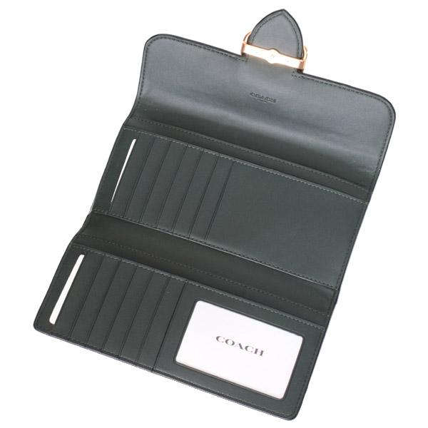 COACH（コーチ） 長財布 クロコダイル エンボスドレザー モーガン ロゴ