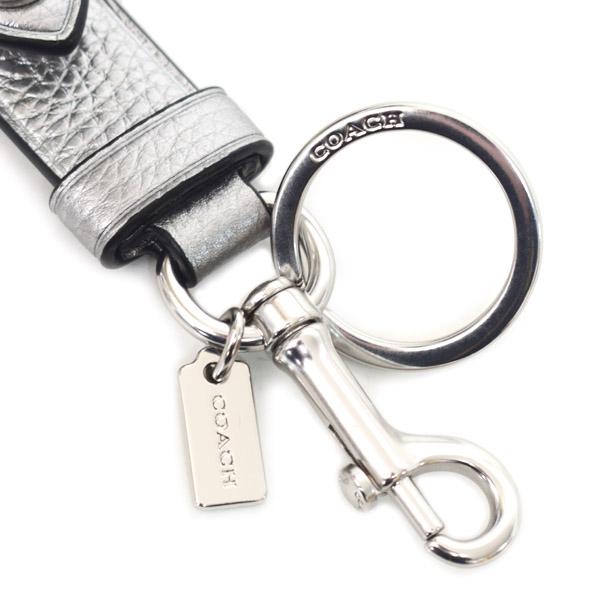 COACH（コーチ） キーホルダー ぺブルレザー トリガー スナップ ターン