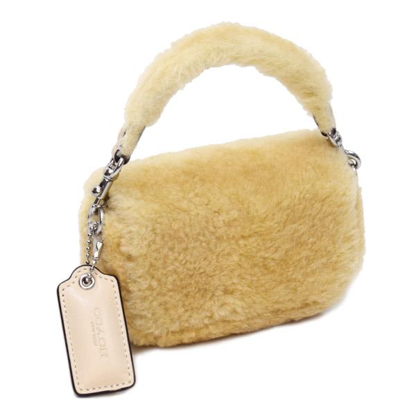 美品✨ COACH コーチ ショルダーバッグ シアリング レザー ボア　ブラウン COACH（コーチ） バッグ シアリング レザー タビー 12 もこもこ