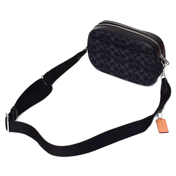 COACH コーチ デニム レザー 2way ショルダーバッグ　クロスボディ COACH（コーチ） バッグ デニム スムースレザー シグネチャー カメラ
