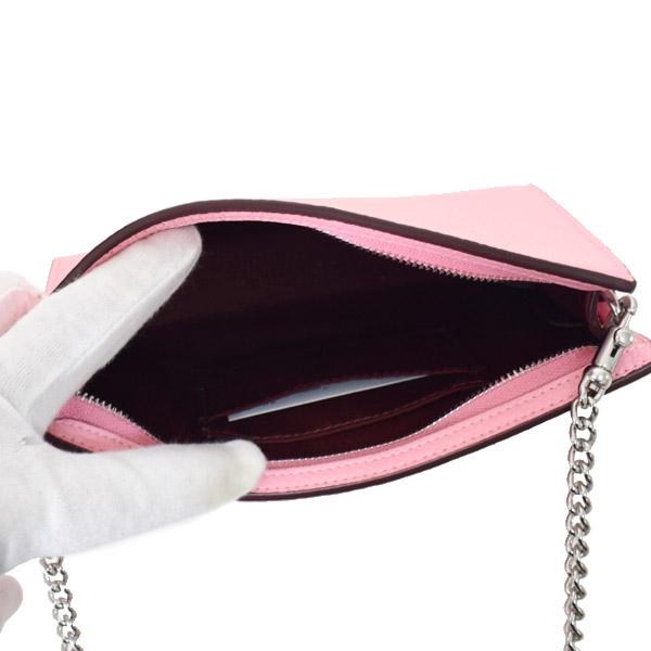 COACH（コーチ） バッグ ぺブルレザー スリム ロゴ チェーン クロス