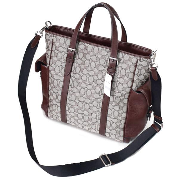 コーチ COACH メンズ バッグ　シグネチャー ジャカード スプリント トート COACH（コーチ） メンズ バッグ ジャガード レザー シグネチャー