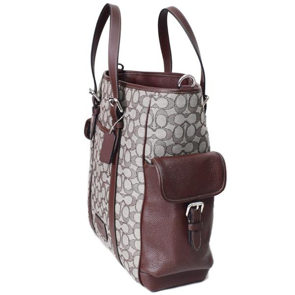 コーチ メンズ バッグ COACH ジャガード レザー シグネチャー スプリント トート 2WAY 斜め掛け クロスボディ トートバッグ ショルダー バッグ オーク×メイプル CR325 COACH（コーチ） メンズ バッグ ジャガード レザー シグネチャー