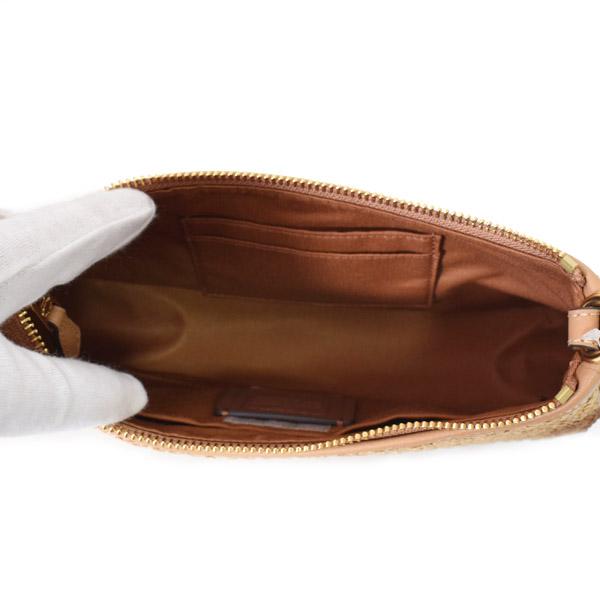 COACH コーチ バッグ ストロー スムースレザー かごバッグ テリ COACH コーチ バッグ ストロー スムースレザー かごバッグ テリ