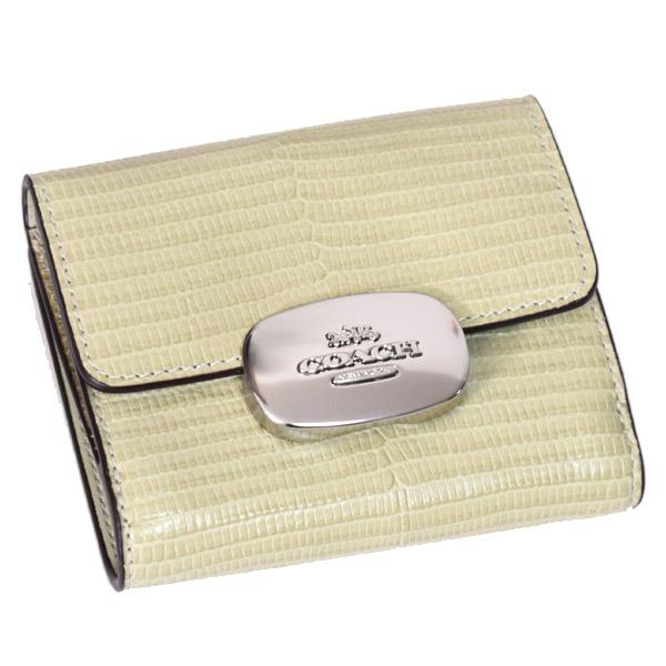 COACH（コーチ） 財布 リザード レザー 型押し スモール エライザ ロゴ